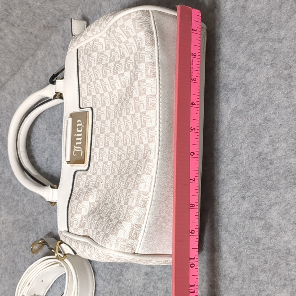 Juicy Couture Miss Juicy Satchel White Shoulder Bag - Picture 9 of 11